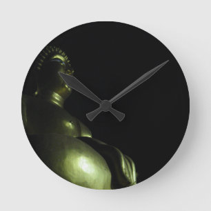 Buddha Night Round Clock