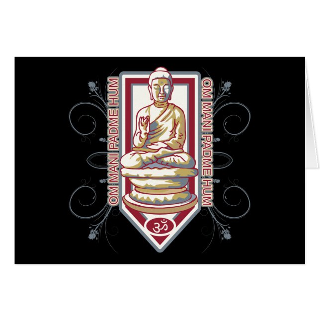 Buddha Om Mani Padma Hum (Front Horizontal)