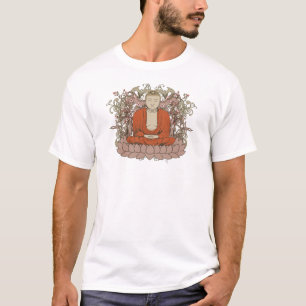 Buddha On Lotus Flower T-Shirt