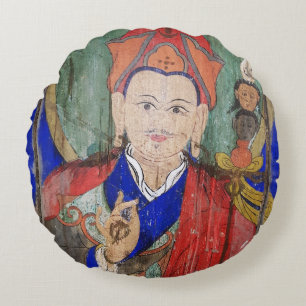 Buddha Padmasambhava, Nepal - Guru Rinpoche Round Cushion