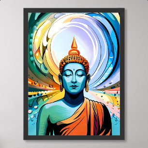 Buddha Painting Art for Meditation and Inner Peace Poster
