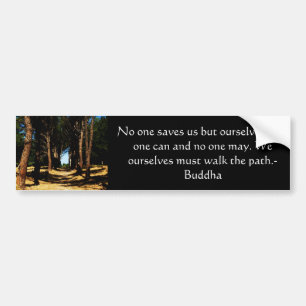 Buddha PATH Quote Bumper Sticker