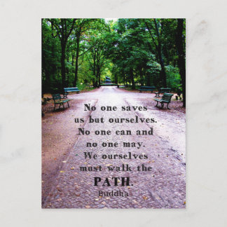 Buddha Path Quote Postcard