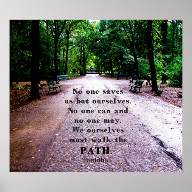 Buddha Path Quote Poster (Front)