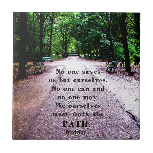 Buddha Path Quote Tile (Front)