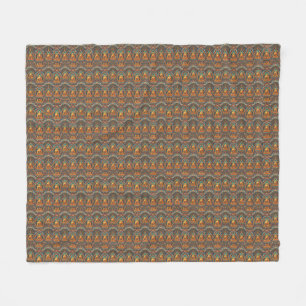 Buddha Pattern Fleece Blanket