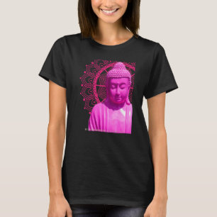 Buddha Pink Mandala Metta Mindful Loving Kindness  T-Shirt