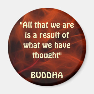 Buddha Positive Quote Fractal Art Magnet Series