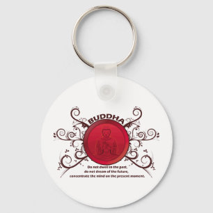 Buddha Present Moment Key Ring