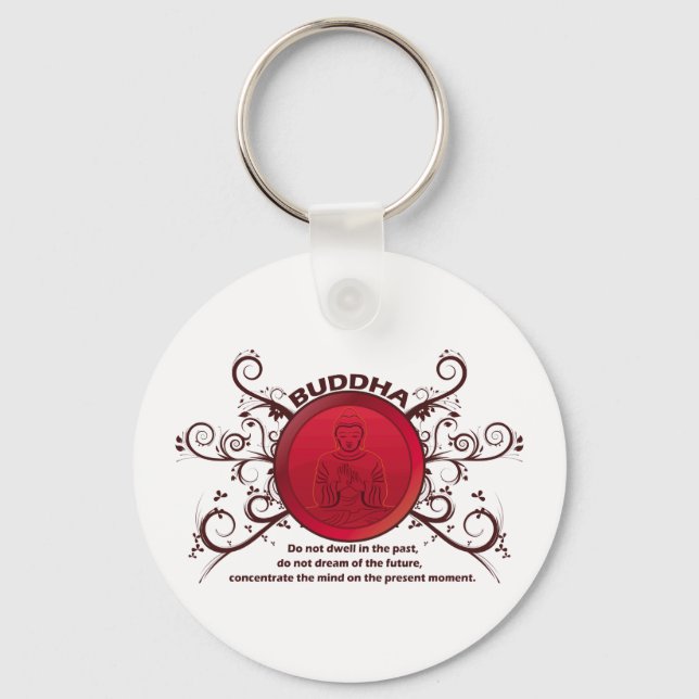 Buddha Present Moment Key Ring (Front)
