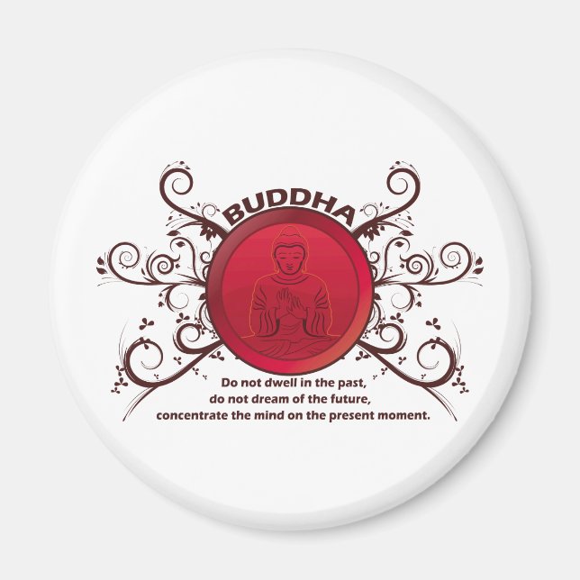 Buddha Present Moment Magnet (Front)