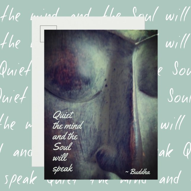 Buddha Quiet the Mind Quote Postcard (Creator Uploaded)