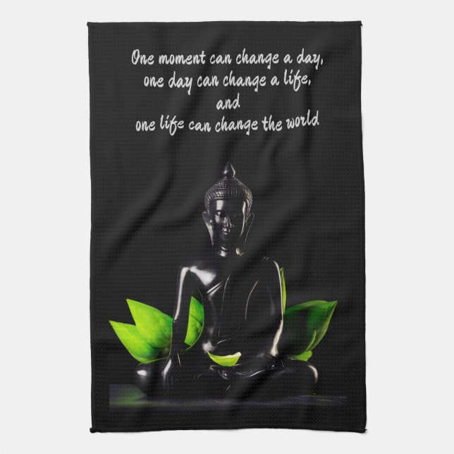 Buddha Quote 2 hand towel (Vertical)