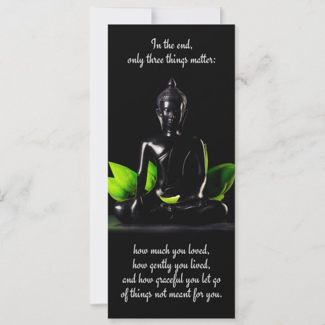 Buddha Quote 3 card / invitation (Front)