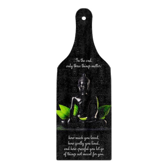 Buddha Quote 3 cutting board (Front)