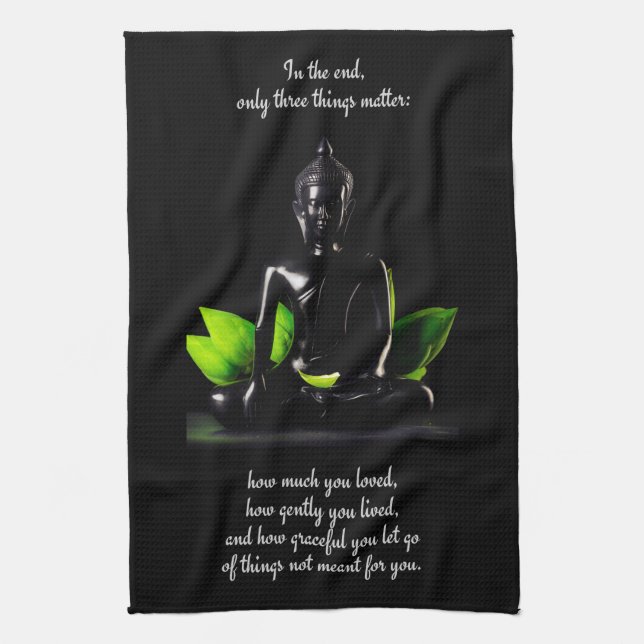 Buddha Quote 3 hand towel (Vertical)