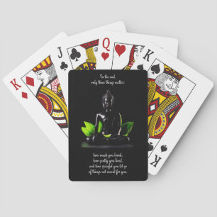 Buddha Quote 3 playing cards