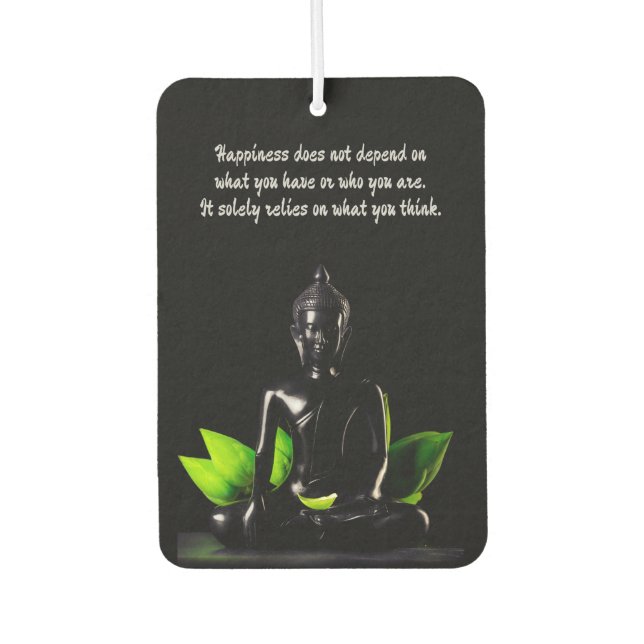 Buddha Quote 4 air freshner Car Air Freshener (Front)
