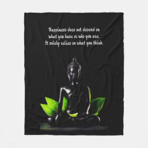 Buddha Quote 4 fleece blanket