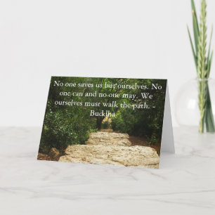 Buddha QUOTE about personal salvation and choices Card