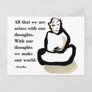 Buddha Quote: All That We Are Postcard