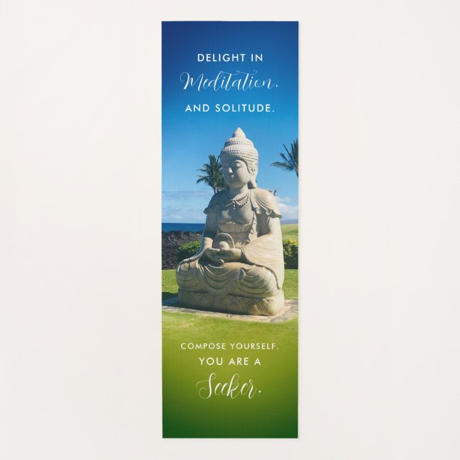 Buddha Quote Buddha Yoga Mat (Front)