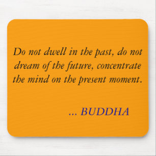BUDDHA QUOTE -Do not dwell in the past Mouse Pad