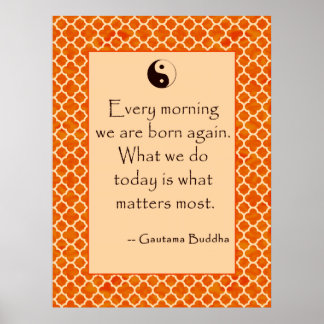 Buddha Quote Every Morning....  Posters