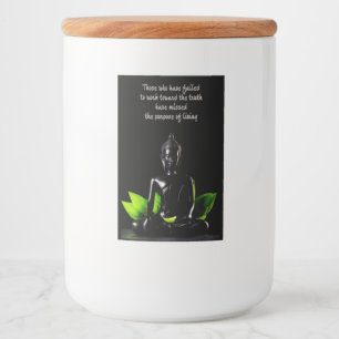 Buddha Quote Food Label