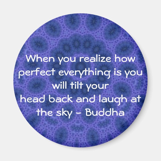 Buddha quote inspirational yoga meditation art magnet (Front)