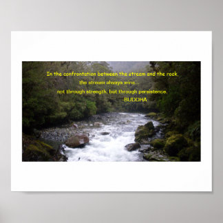 Buddha Quote on Persistance Poster