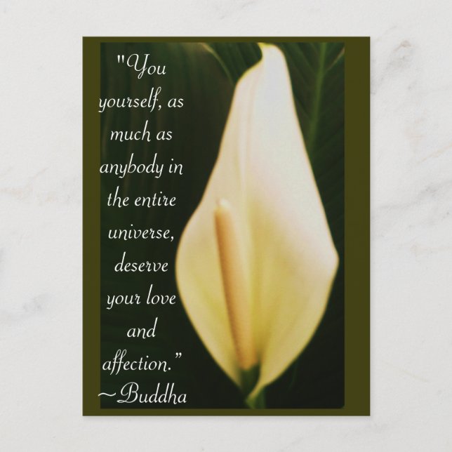 Buddha Quote Postcard (Front)
