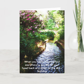 Buddha Quote - When you realize how perfect....... Card