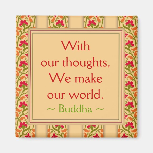 Buddha Quotes ~ Motivational Magnet (Front)