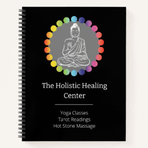 Buddha Rainbow Chakras Spiritual Metaphysical Yoga Notebook