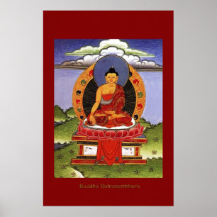 Buddha Ratnasambhava Religious Art Poster Series