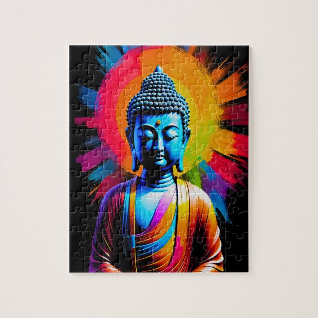 Buddha - Rays of Tranquil Jigsaw Puzzle (Vertical)