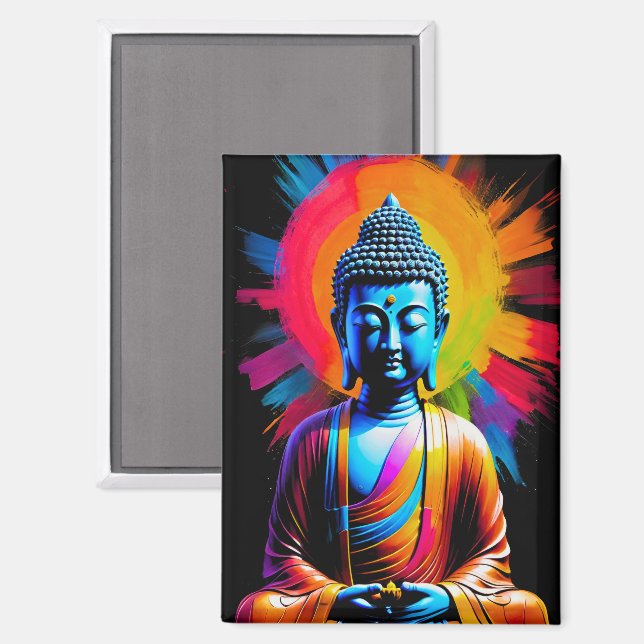 Buddha - Rays of Tranquil Magnet (Front/Back)