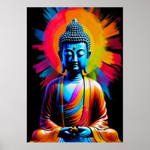 Buddha - Rays of Tranquil Poster