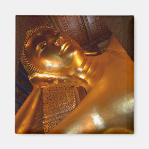 Buddha Reclining ~ Buddhist Temple Photo Magnet