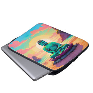 Buddha’s Sunset Reflection Laptop Sleeve