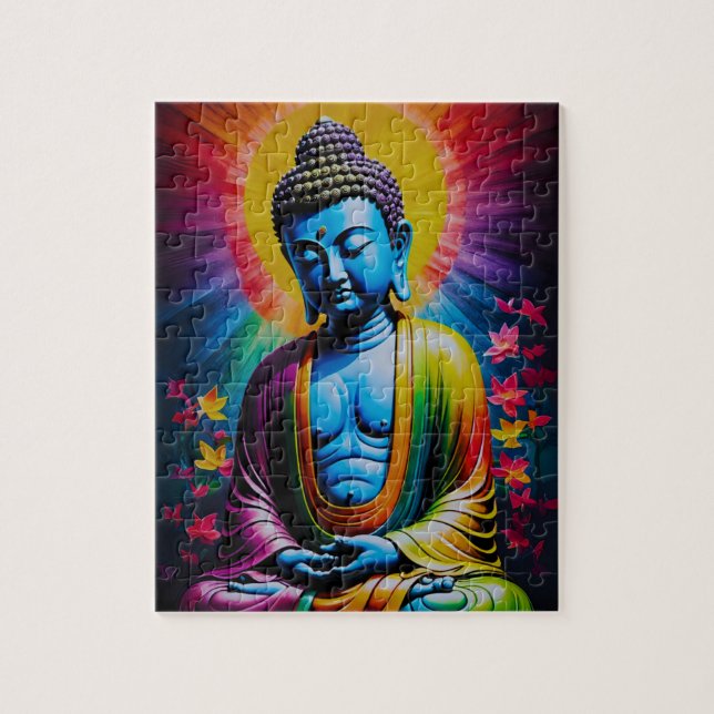 Buddha Sacred Rays of Peace Jigsaw Puzzle (Vertical)