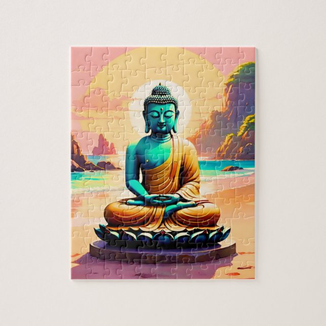 Buddha - Serene Shores of Enlightenment  Jigsaw Puzzle (Vertical)