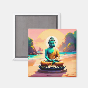 Buddha - Serene Shores of Enlightenment Magnet