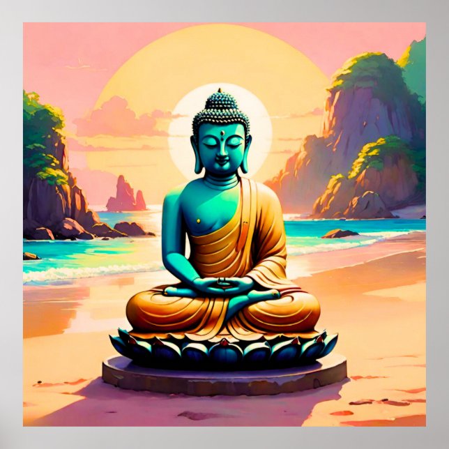 Buddha - Serene Shores of Enlightenment  Poster (Front)