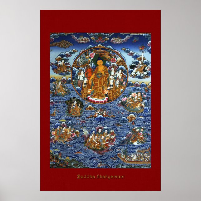 Buddha Shakyamuni 3 Religious Art Poster Series (Front)