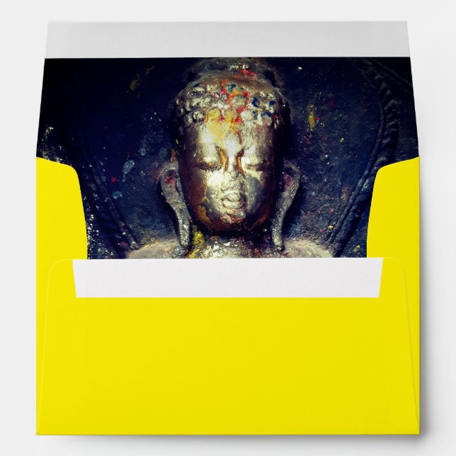 Buddha Shakyamuni, Flower & Dharma - Himalayas Envelope (Back (Bottom))