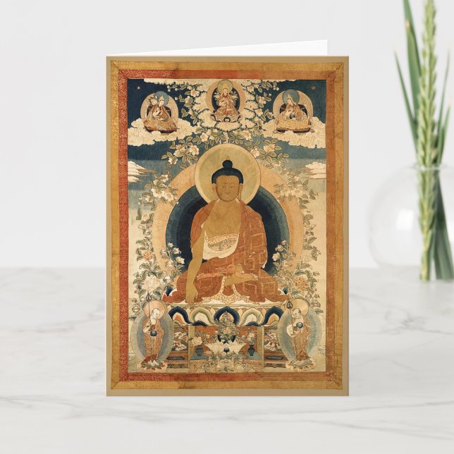 Buddha Shakyamuni Thangka  Card (Front)