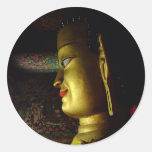 Buddha Shakyamuni - The Himalayas, Dharma Classic Round Sticker
