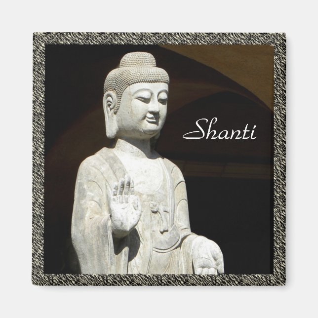 Buddha Shanti, framed Magnet (Front)